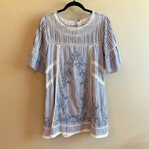 Free People 100% cotton embroider dress